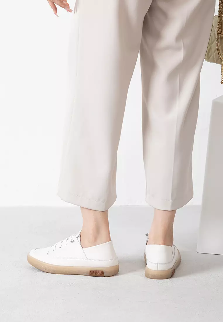 Lace Up Leather Sneakers TH777-9