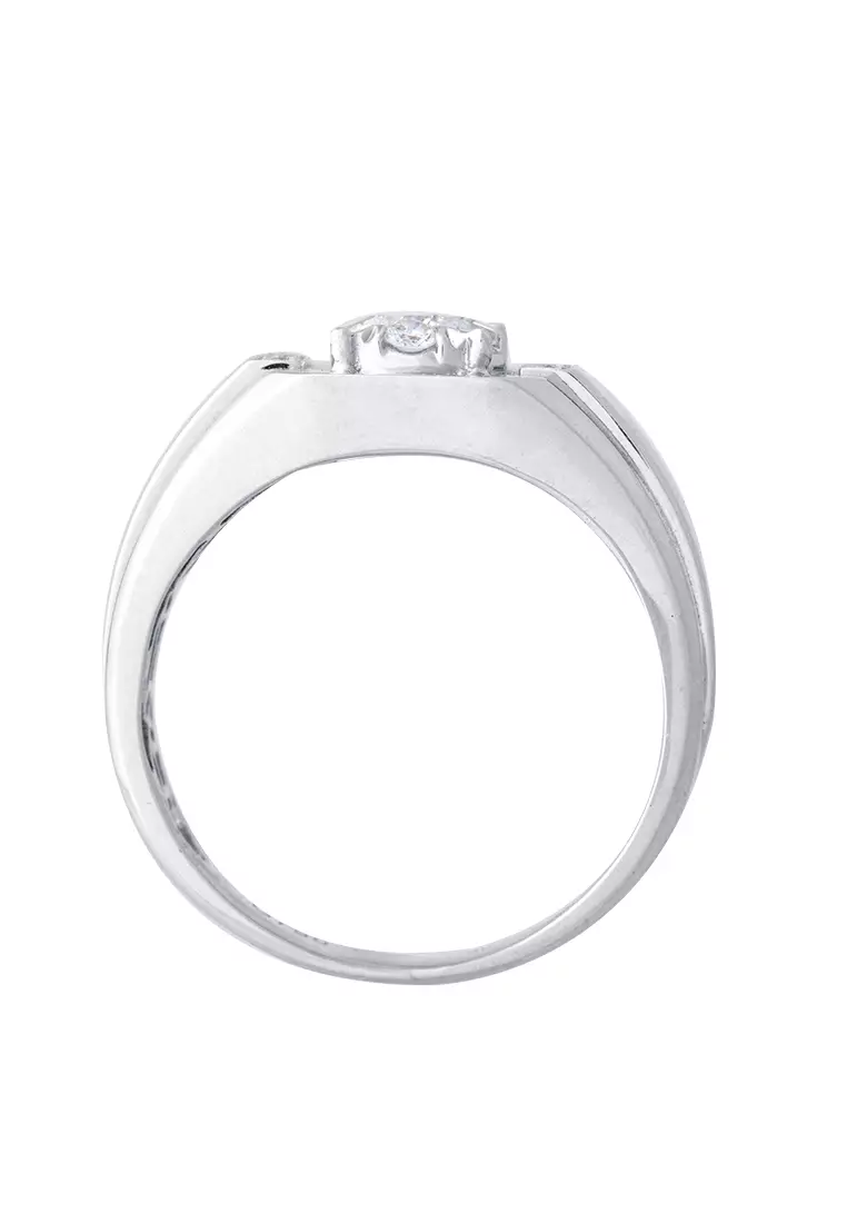 LITZ 18K White Gold Diamond Ring DR3633