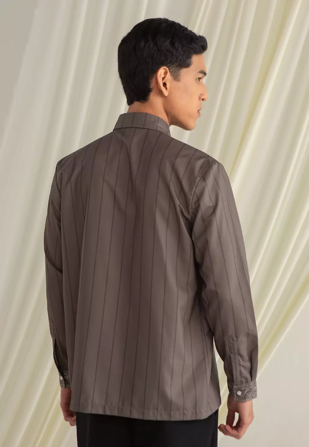 HijabChic Askara Koko Olive Ash - Baju Koko Lebaran Motif Eksklusif Kasual