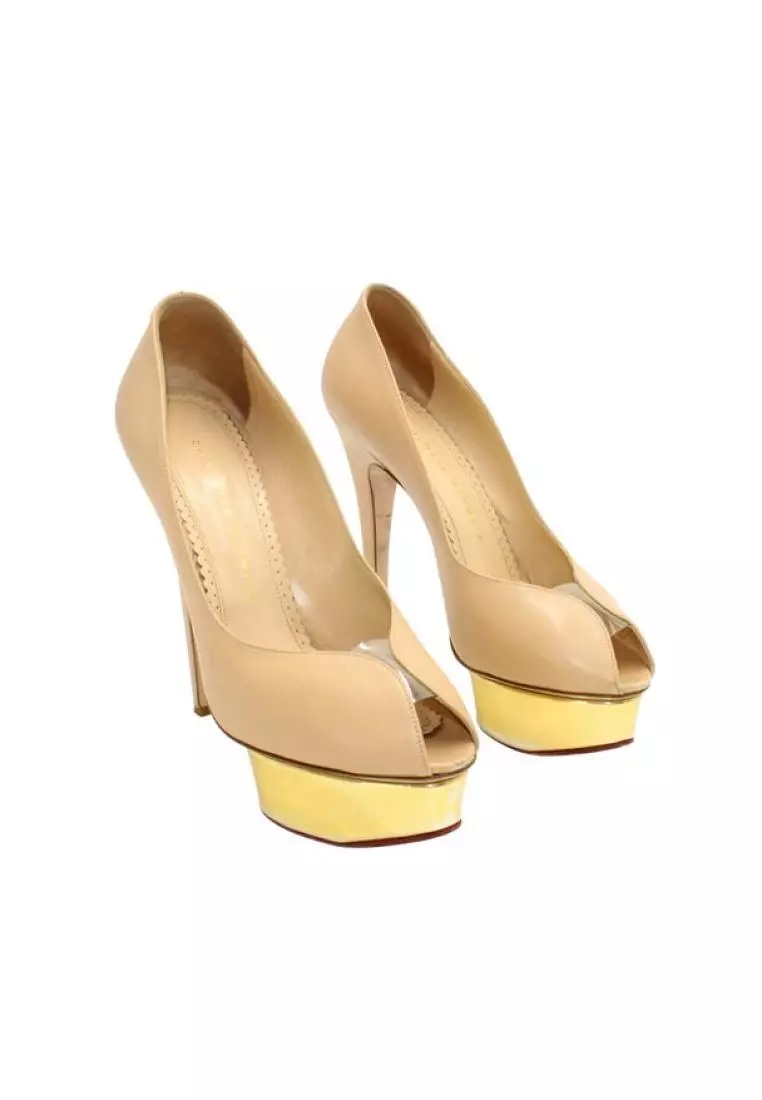 Buy Charlotte Olympia Pre Loved CHARLOTTE OLYMPIA Beige Light