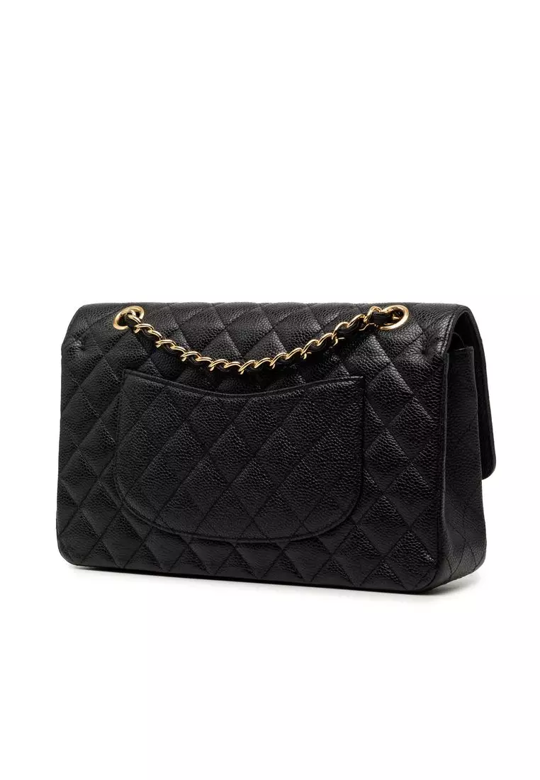 Pre-Loved Chanel Medium Classic Caviar Double Flap
