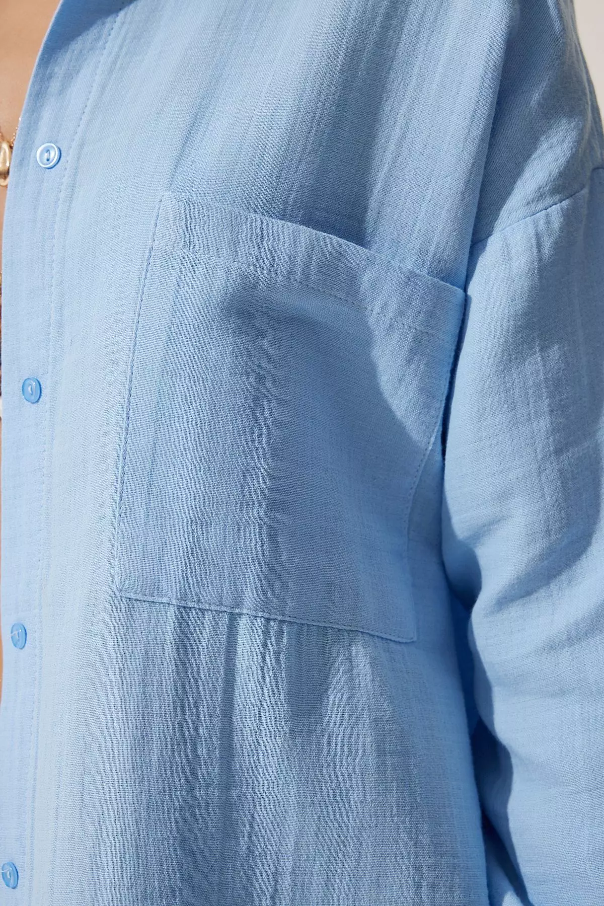 Cotton Oversized Woven Shirt