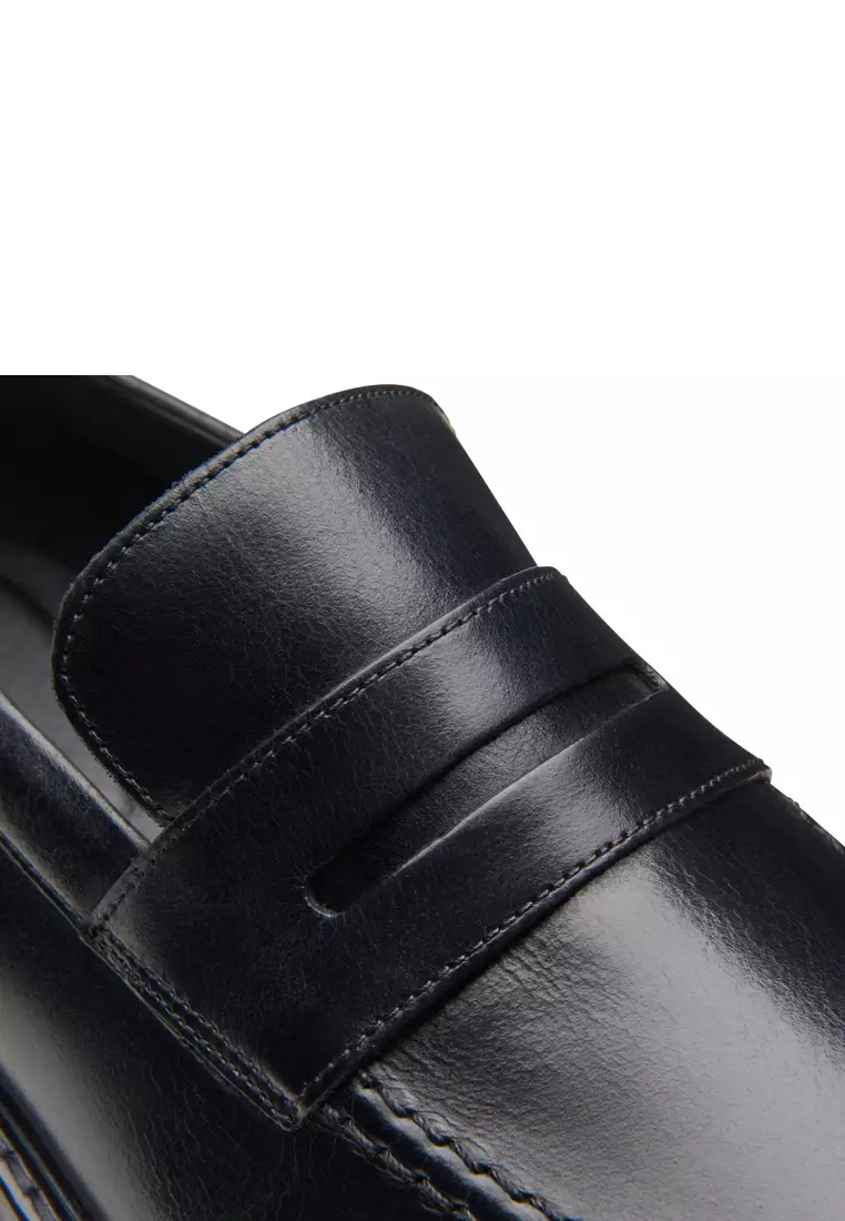 Mens Aldwin Step Black Leather