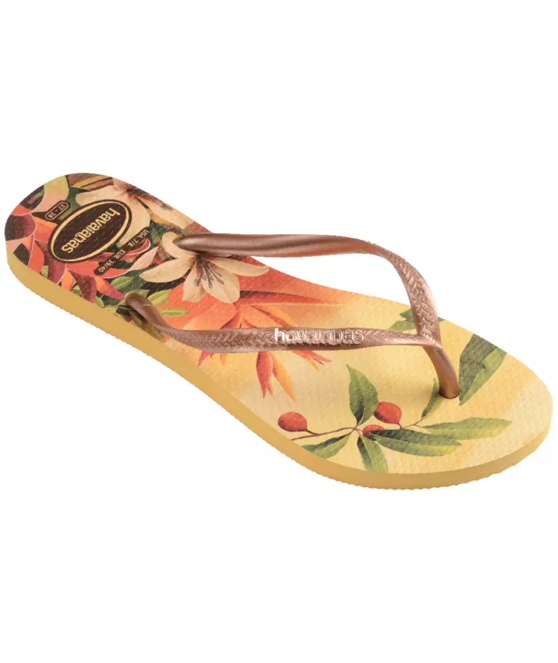 Havaianas 5559 Slim Tropical Caja Yellow - Sandal Wanita