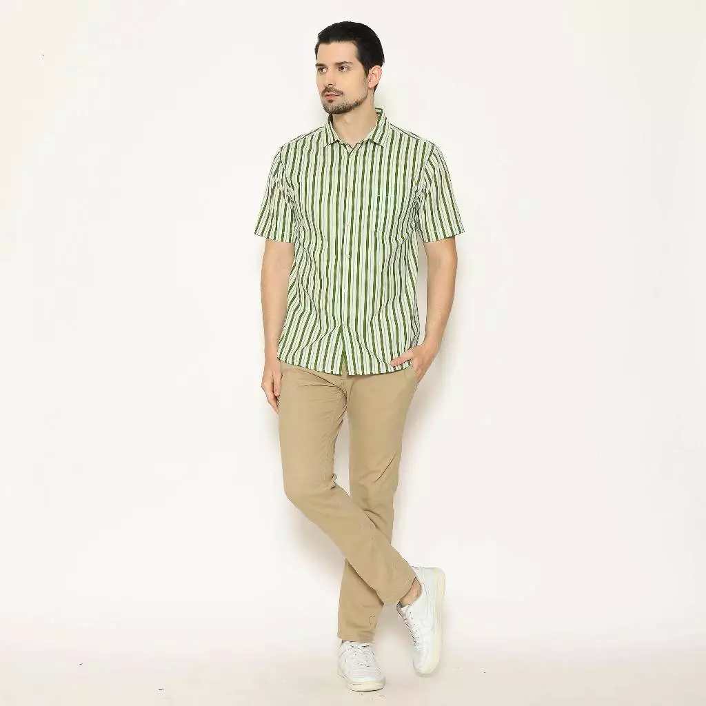 AMK Kemeja Pria Lengan Pendek SHP Diego S/S Olive