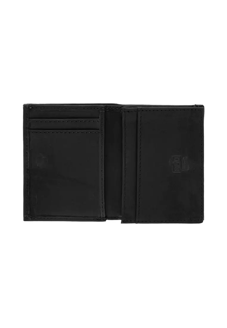 Full Grain Crazy Horse Leather Small Vertical Wallet Multifunction Card Holder JWD 20856