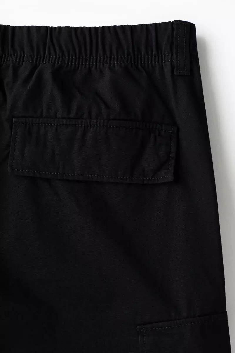 Relaxed Fit Cotton cargo trousers