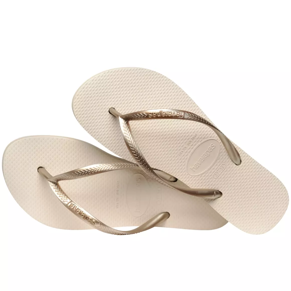 Havaianas 0121 Slim Flatform-Beige - Sandal Wanita