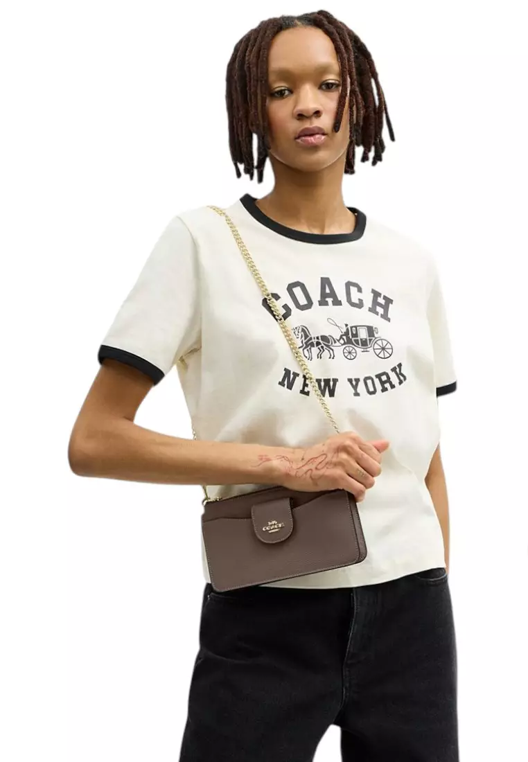 Buy Coach Poppy Crossbody Bag - Dark Stone 2026 Online | ZALORA