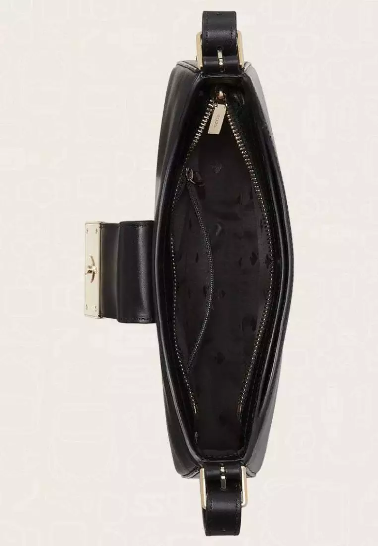 Kate Spade Reegan Smooth Leather Small Shoulder Bag Black