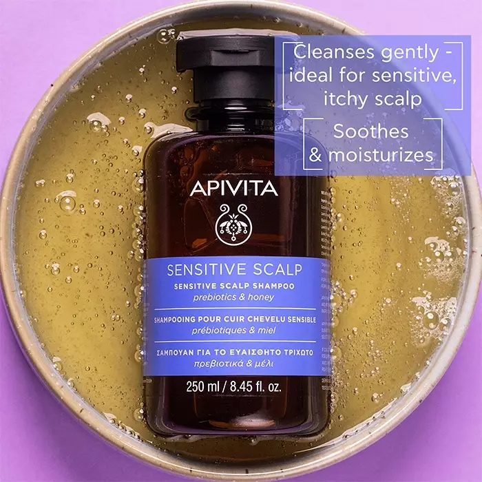 GF Apivita Sensitive Scalp Shampoo 20 ml | Sampo Natural Non SLS untuk Kulit Kelapa Sensitif Menenangkan Lembut Mengurangi Rasa Gatal