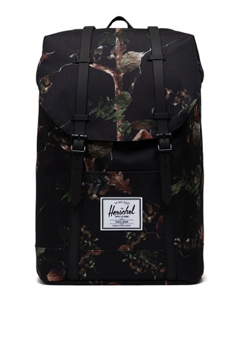 Herschel black Herschel Retreat Forest Camo Backpack C5EC6ACD26CB66GS_1