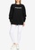 French Connection black Fcuk Oversized Crew Neck Sweater 54675AA00B6E02GS_3