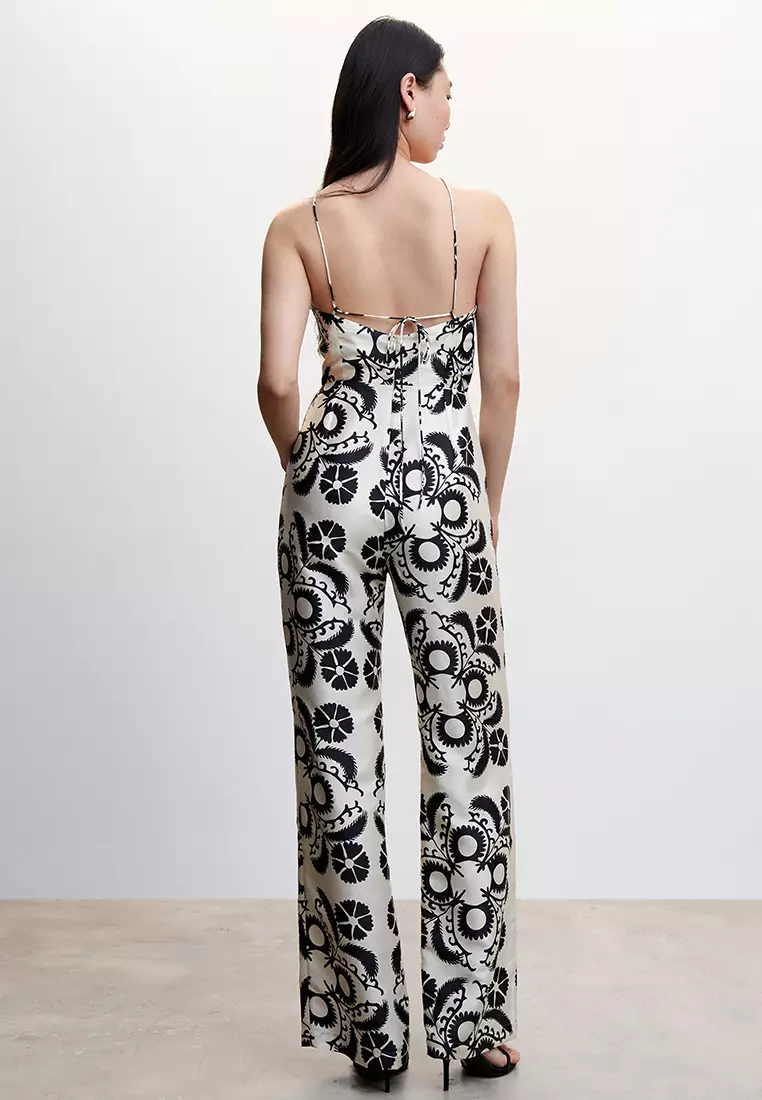 Open Back Halter Jumpsuit