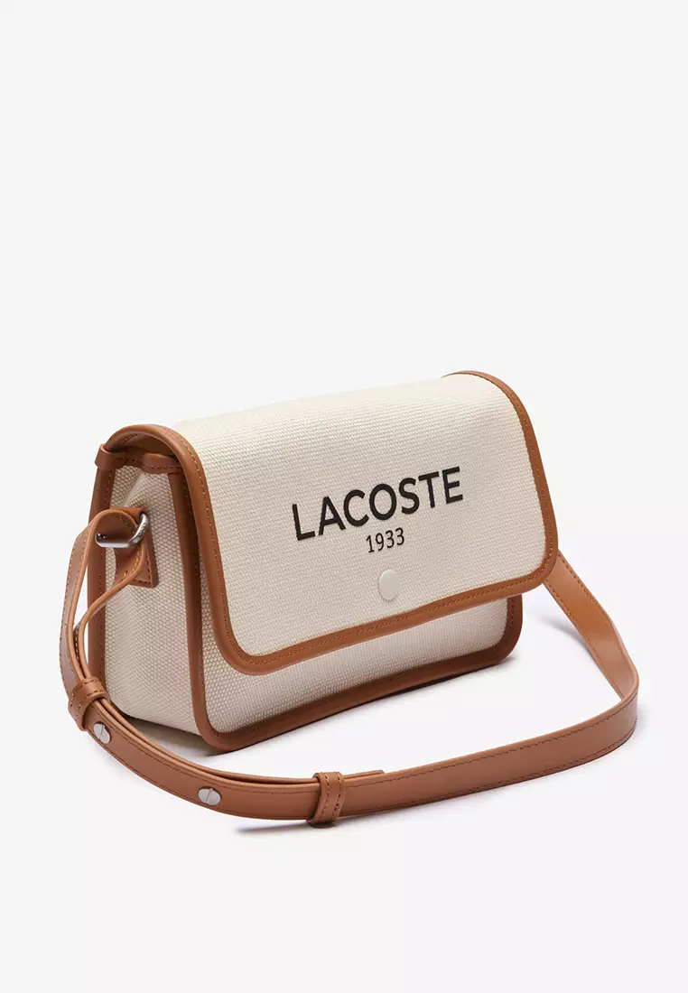 Heritage Canvas Flap Close Cotton Shoulder Bag