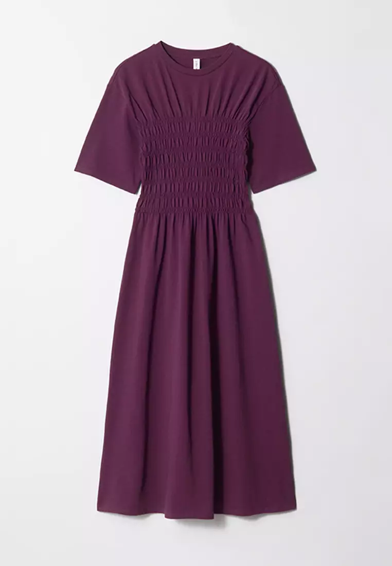 Smocked Midi Dress