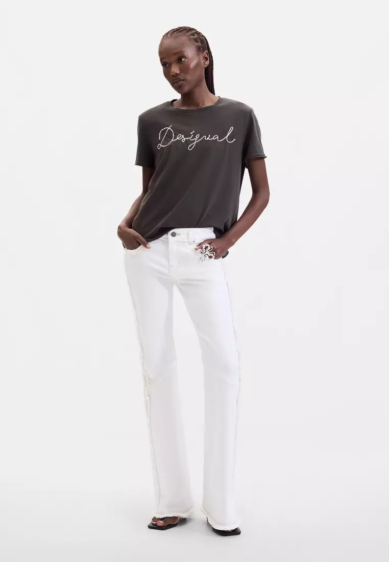 Text Print T-Shirt