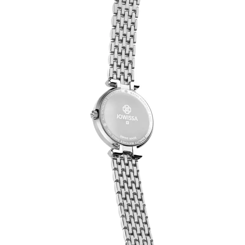 Jam Tangan Wanita Jowissa Crystal Essence J5.874.S Ladies Blue Sunray Dial Dual Tone Stainless Steel Strap