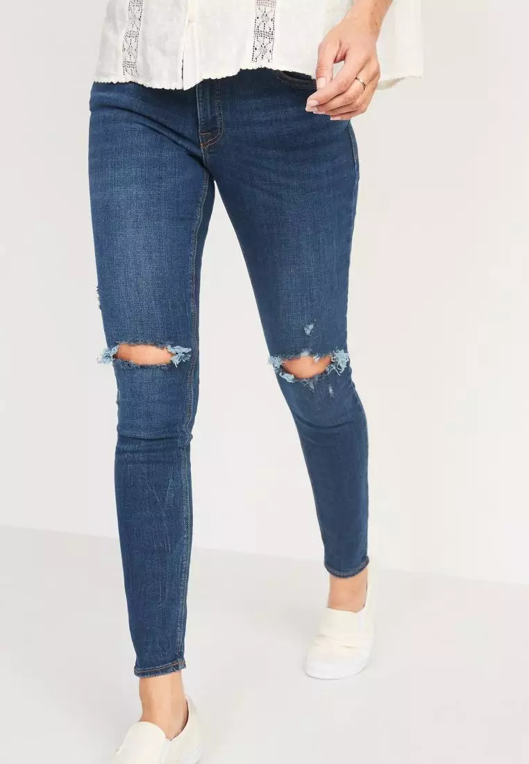 Old navy shop distressed rockstar jeggings