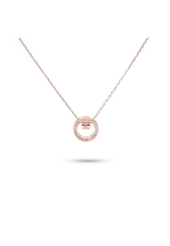 Millenne silver MILLENNE Made For The Night Centre of the Universe Cubic Zirconia Rose Gold Necklace with 925 Sterling Silver 71C88ACAB627E3GS_1