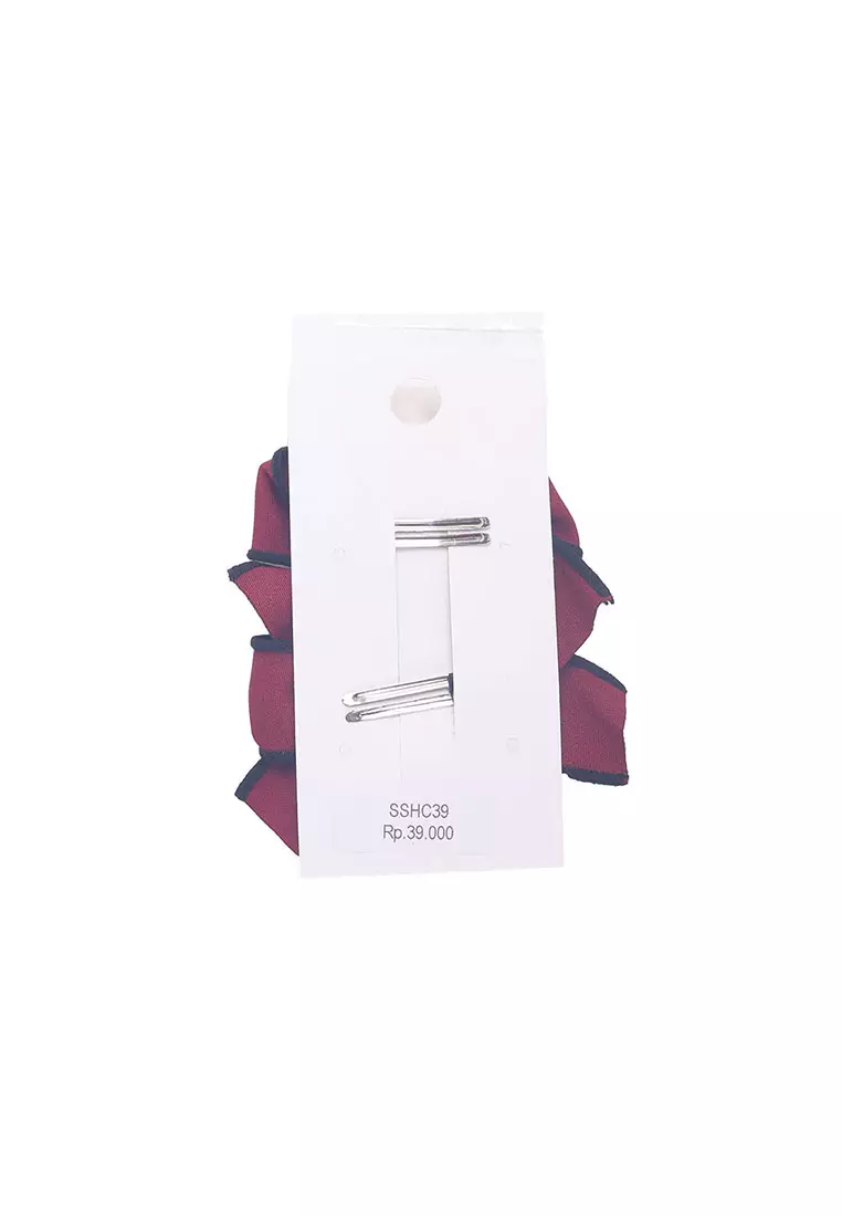 Jepit Rambut Anak Hairclip Brielle Maroon