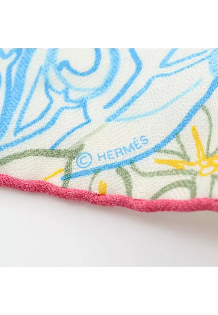Buy Hermès Pre-Loved Hermès triangle geant Flamingo Party