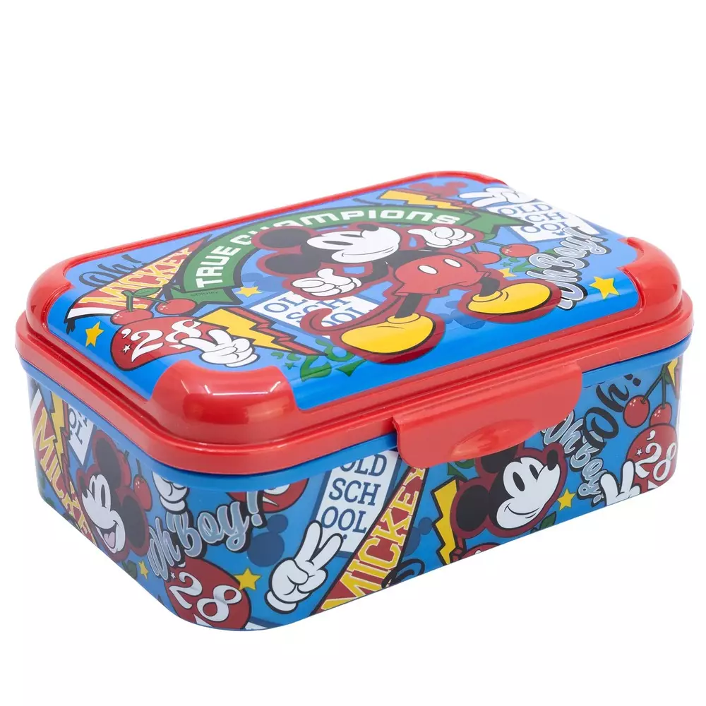 Disney Stor Asker Plastic Lunch Box Mickey - Kotak Bekal Anak Bahan Plastik BPA Free