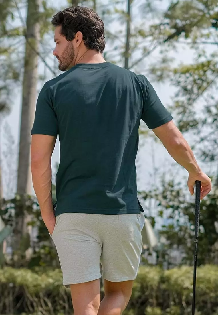 Fitwear - Koas Pria TOMMY PREMIUM COTTON SHORTSLEEVE - DARK TEAL 24S