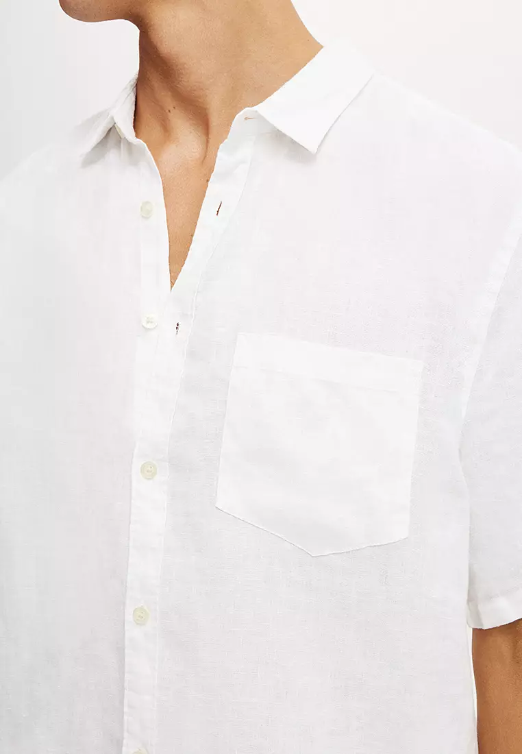 Relaxed Linen Short Sleeve Shirt
