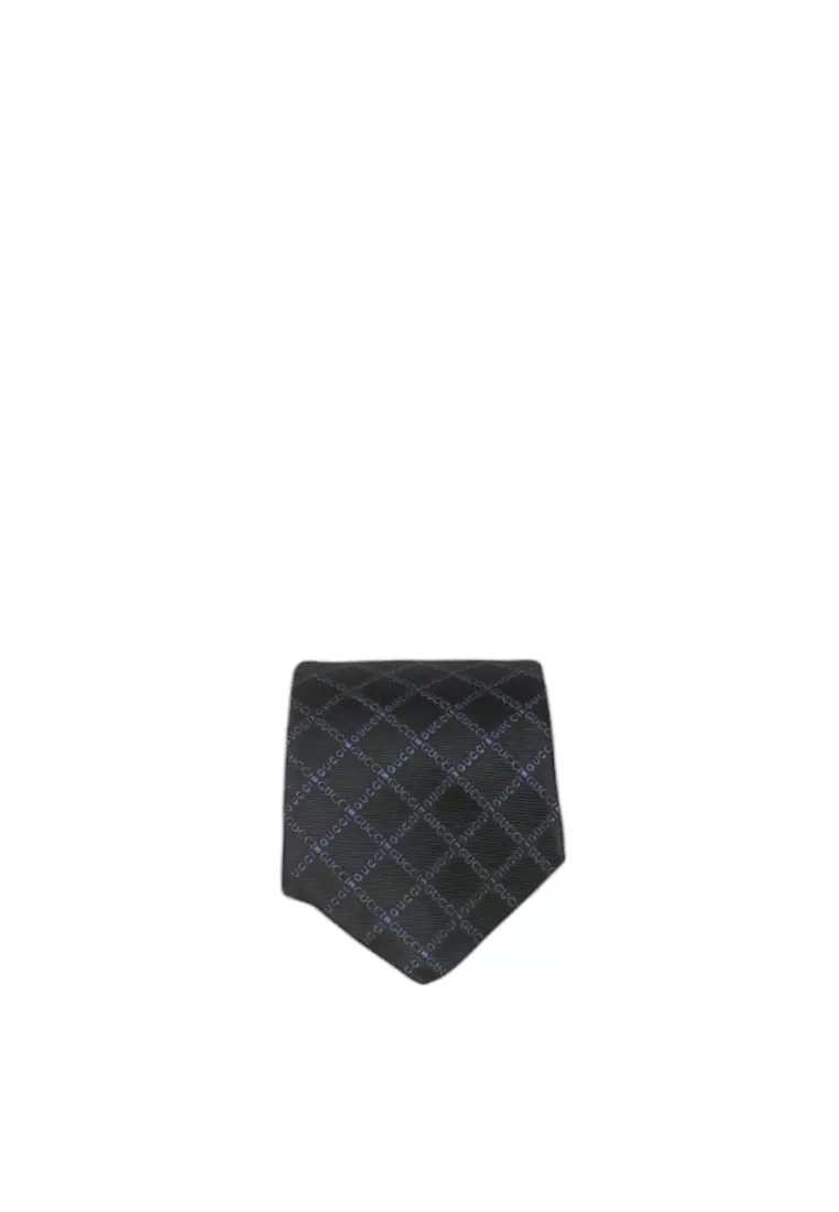 Gucci Logo Silk Jacquard Tie Tie