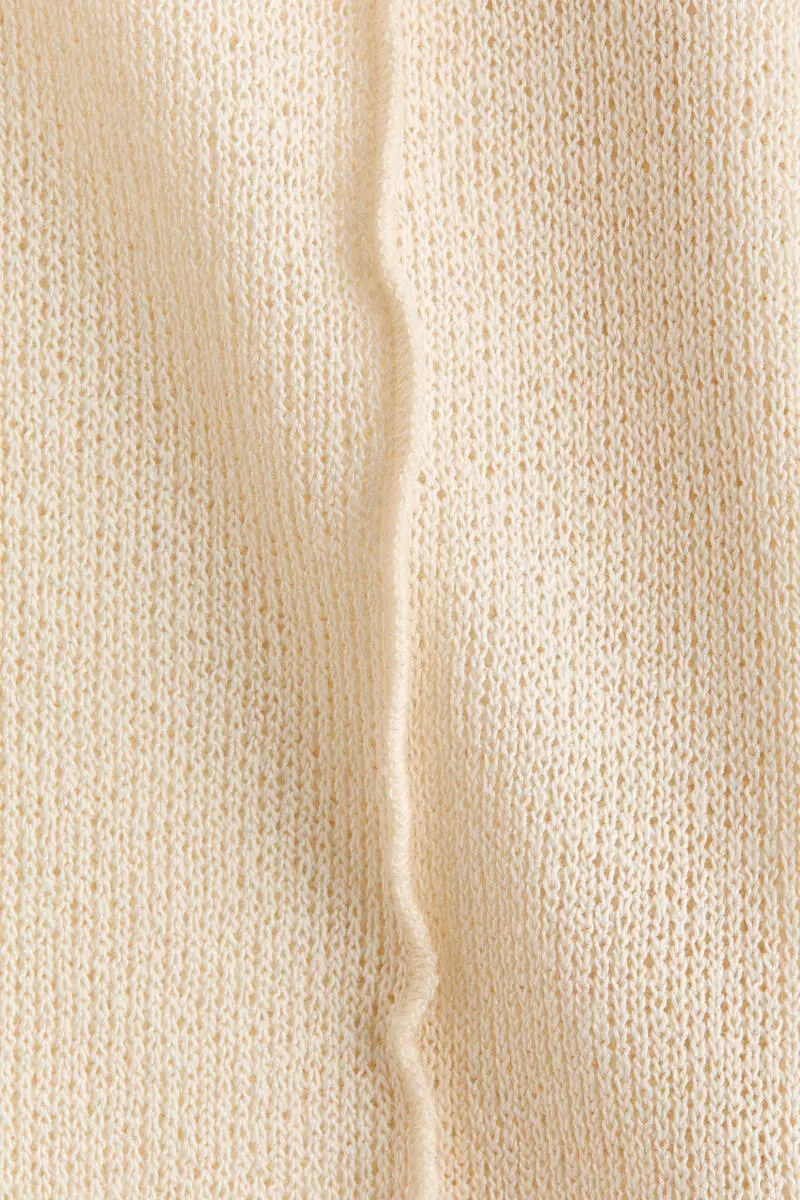 Knitted boat-neck top