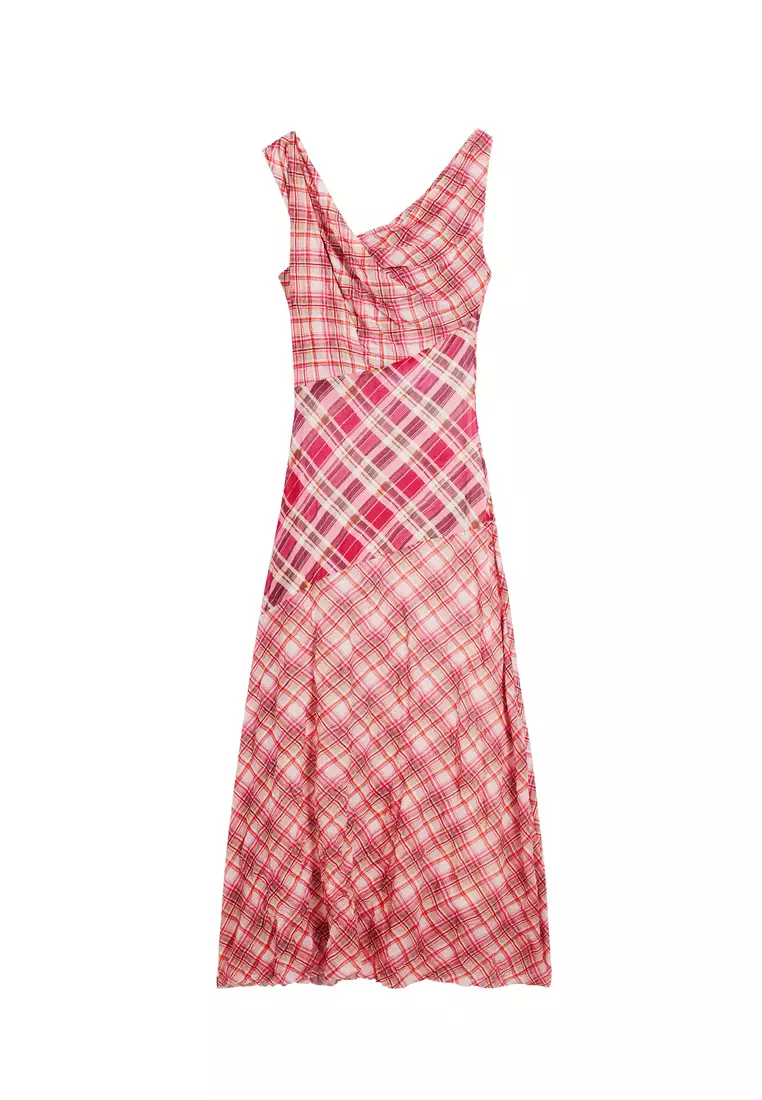 Checkered strap dress