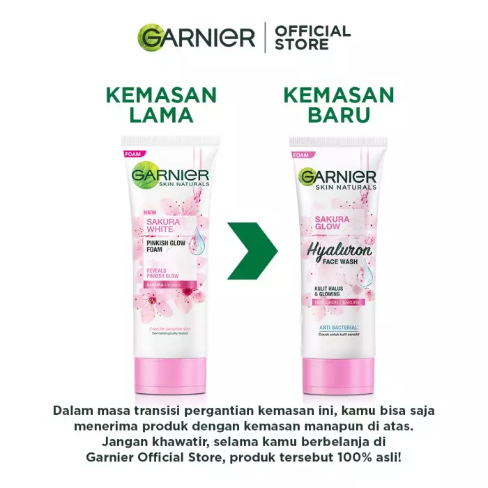 Garnier Sakura Glow Whip Foam - 100ml
