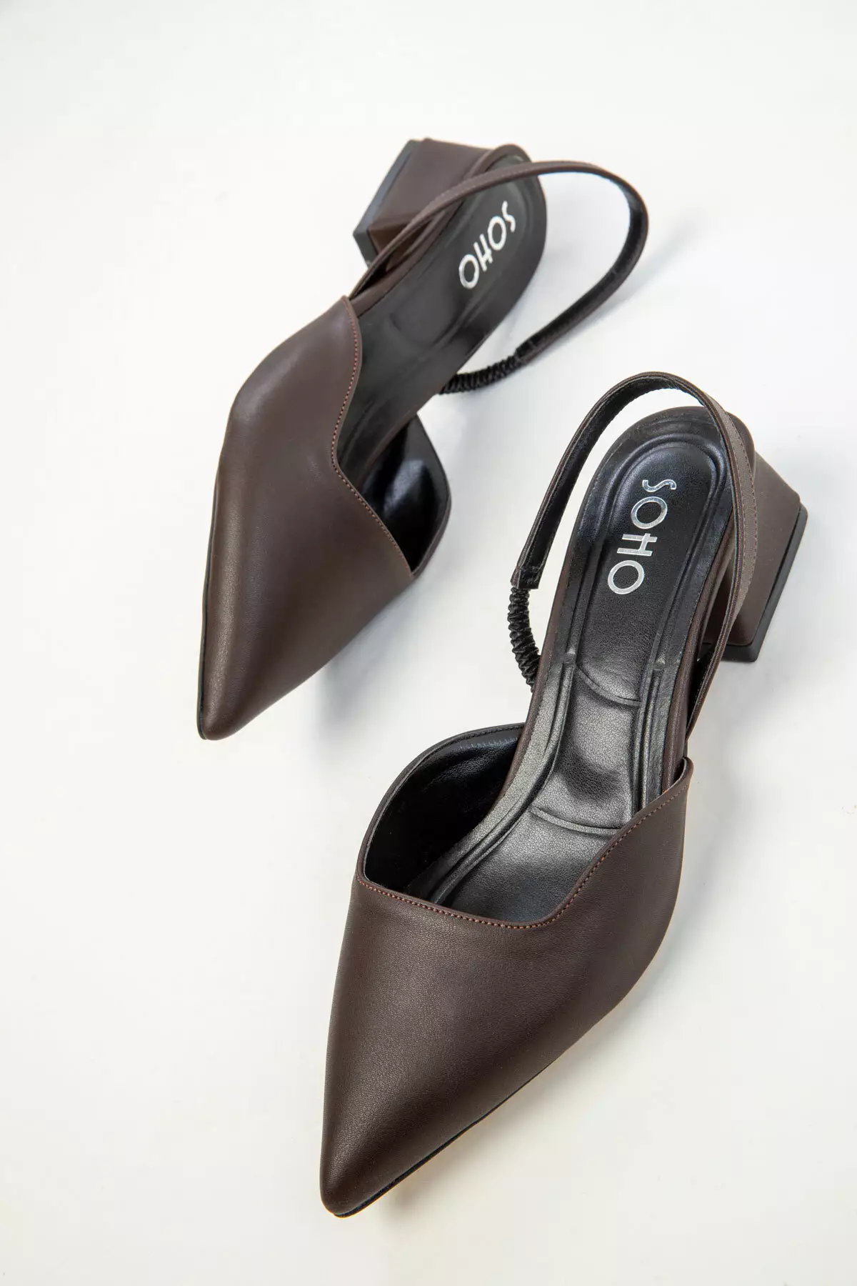 Brown Women's Classic Heeled Shoes 20318