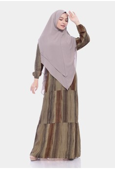 COTTON BEE bronze Baju Gamis Muslimah Dress Panjang Qianza Serat Kayu - Almond Tree B6C6AAA49E9EBFGS