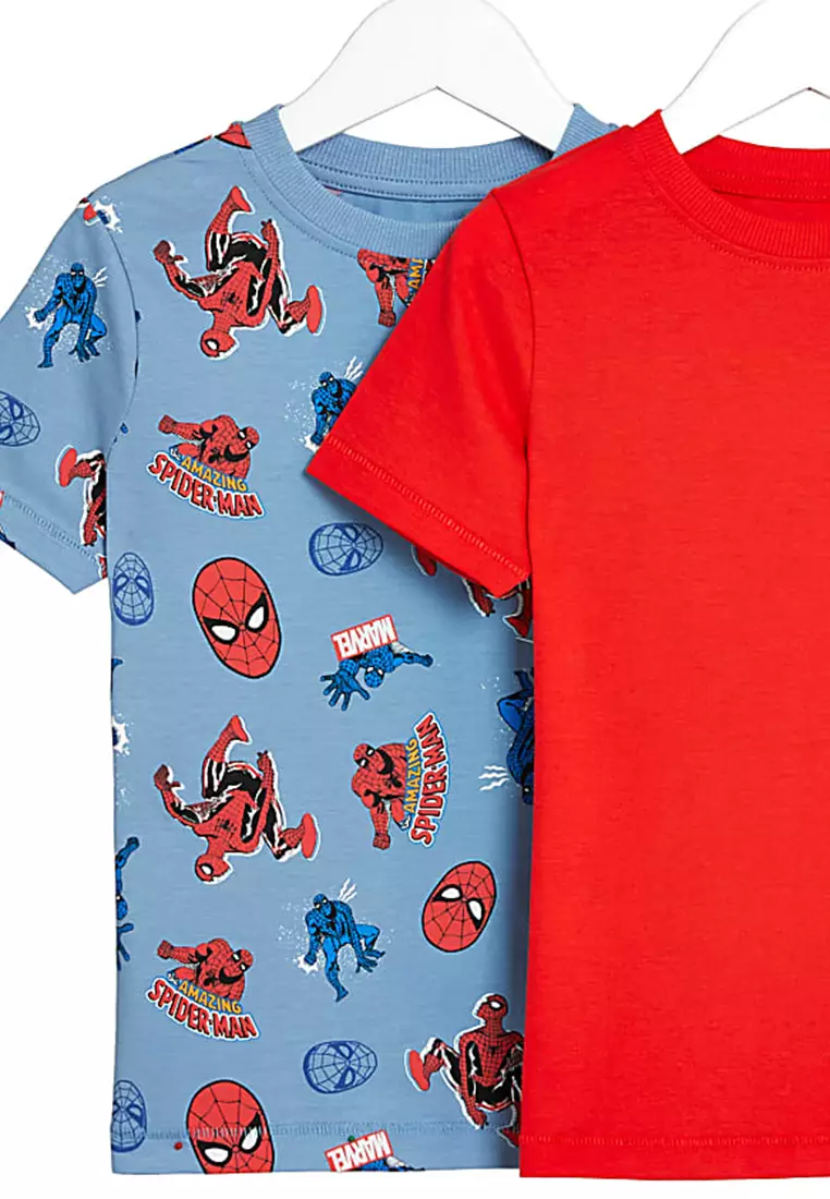 2pk Pure Cotton Spider-Man™ T-Shirts