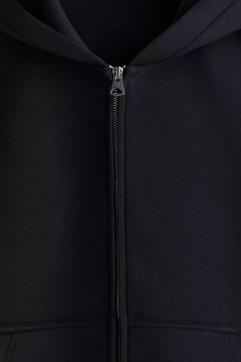 Loose Fit Scuba Zip-through hoodie