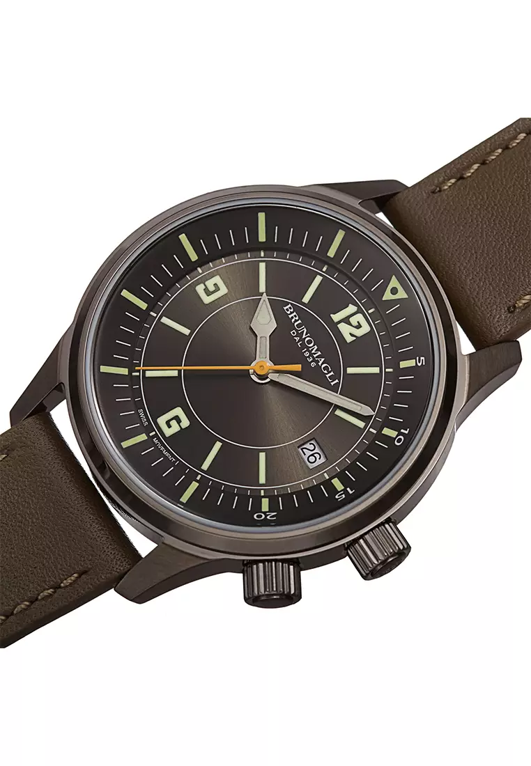 Bruno Magli Vittorio 24.191281.GH Jam Tangan Pria Swiss Analog