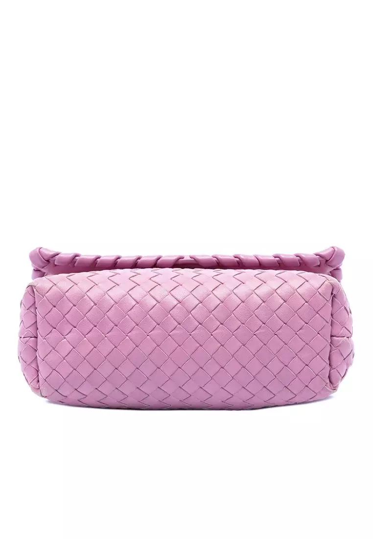 Pre-Loved Bottega Veneta Baby Nappa Intrecciato Olimpia Crossbody