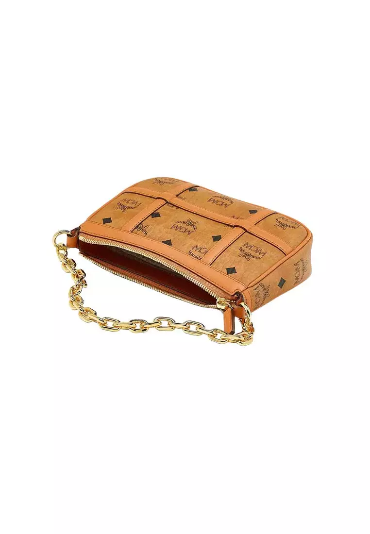 Aren Shoulder Bag In Visetos Cognac MWSFSTA02CO001