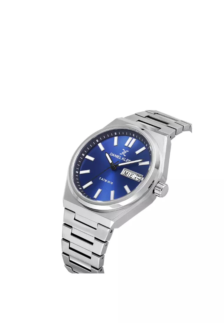 Men Analog Silver Stainless Steel Watch DK.1.14150-3