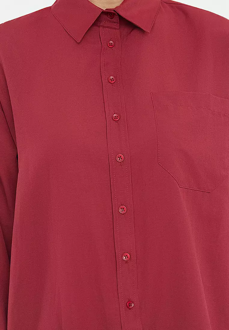 Boyfriend Shirt with One Pocket