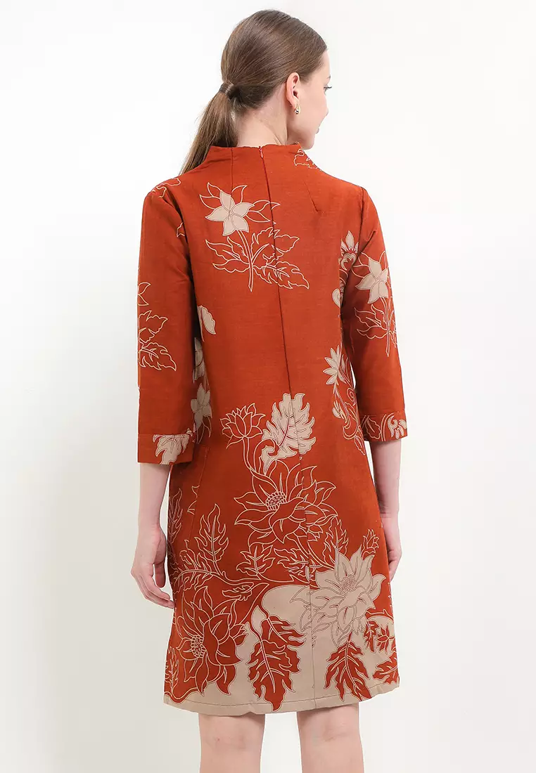 Dress Favor SwanNecked 7/8-LengthSleeves+Lining Tw