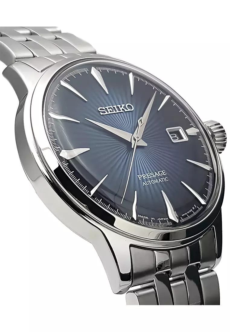 Seiko Presage Automatic Blue Gradation Cocktail Time “Blue Moon” Japan Made Jam Tangan Pria - SRPB41J1