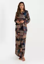 Brown/Blue Printed