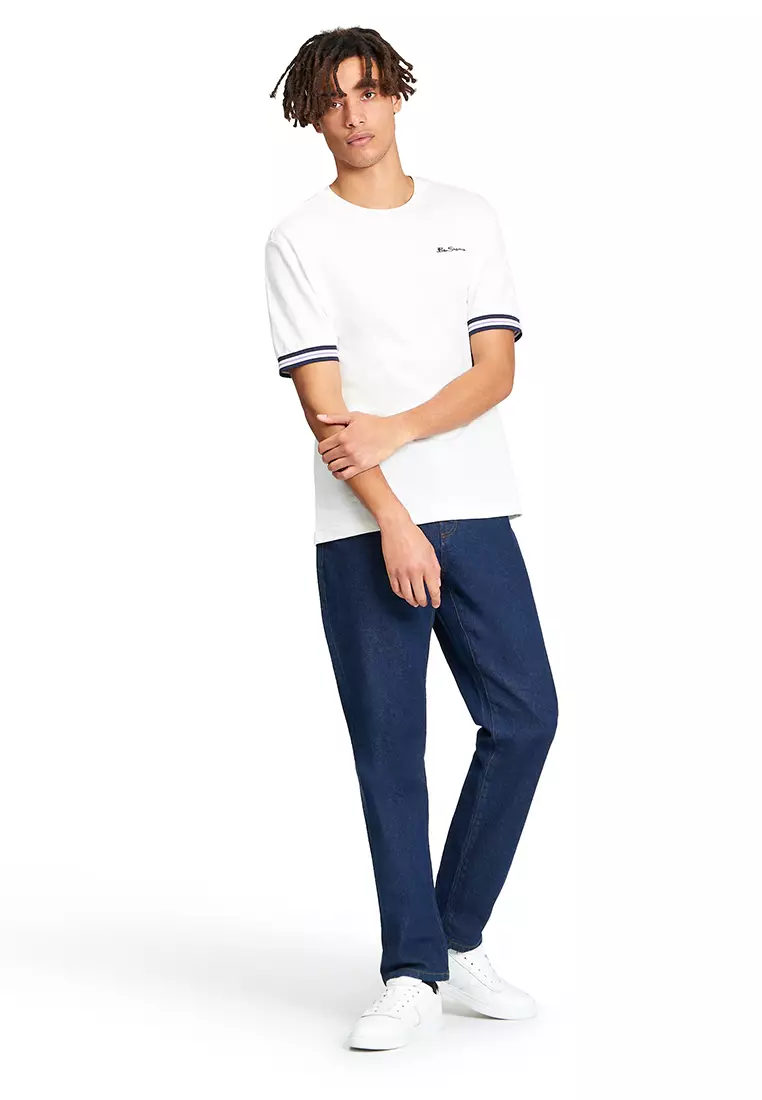 Short Sleeves Pique Tipped T-Shirt