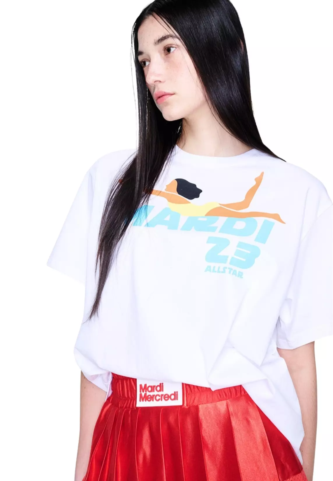 Tshirt Swimmer - White