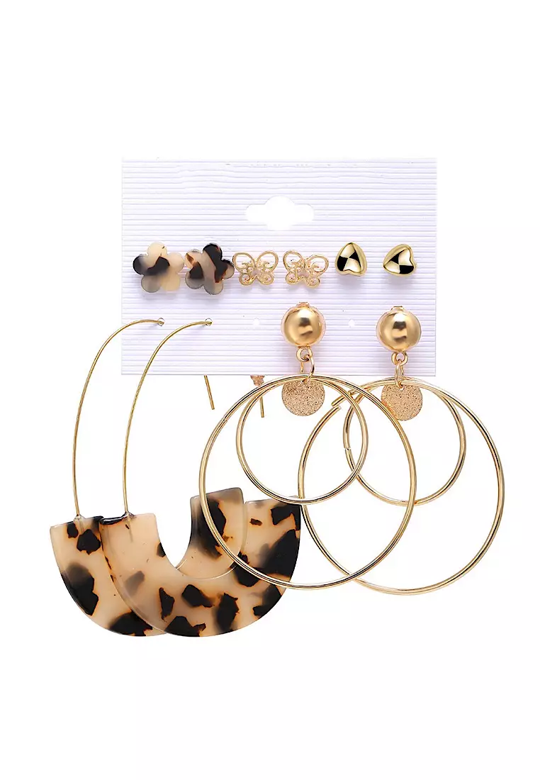 Real gold on sale earring sets