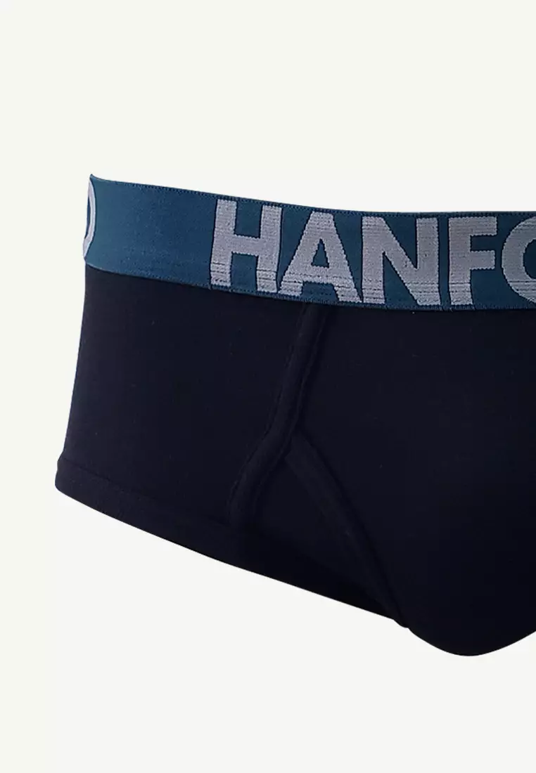 Premium Ribbed Cotton Modern Hipster Men's Briefs w/ Fly Opening Damian - Assorted (3in1 Pack)