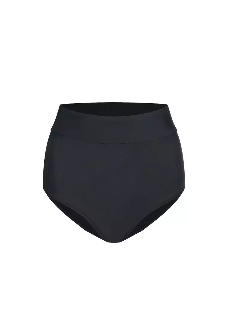 Modibodi Period Swimwear Hi-Waist Bikini Bottom Light Absorbency Black